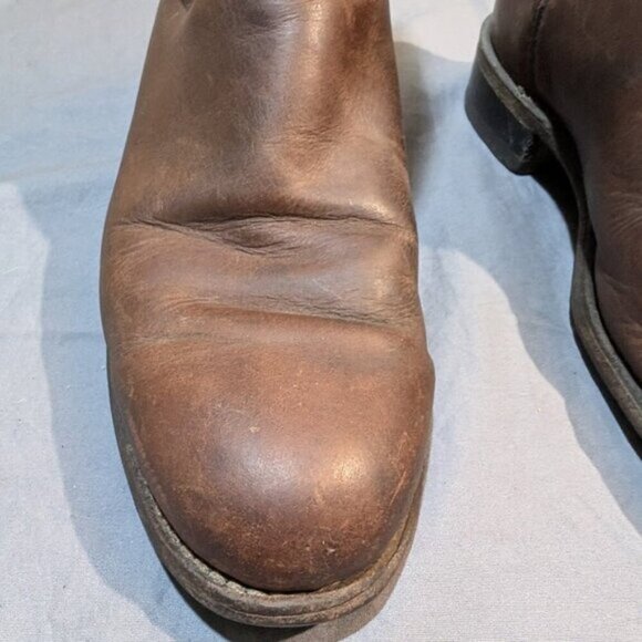 Mark's Outpost Brown Leather Women Cowboy Boots Size 5.5 - Picture 3 of 12